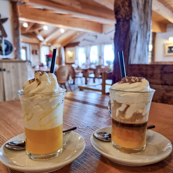 bar di Baita Colverde a 2000 metri Dolomiti