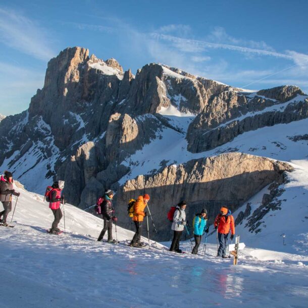 escursioni con ciaspole Pale di San Martino da Baita Colverde
